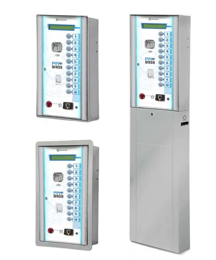 Self-service activators for jet wash bays